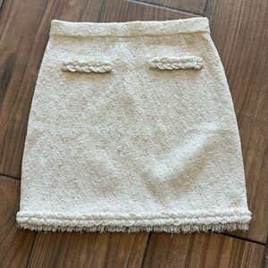 J Crew boucle skirt XXS NWT